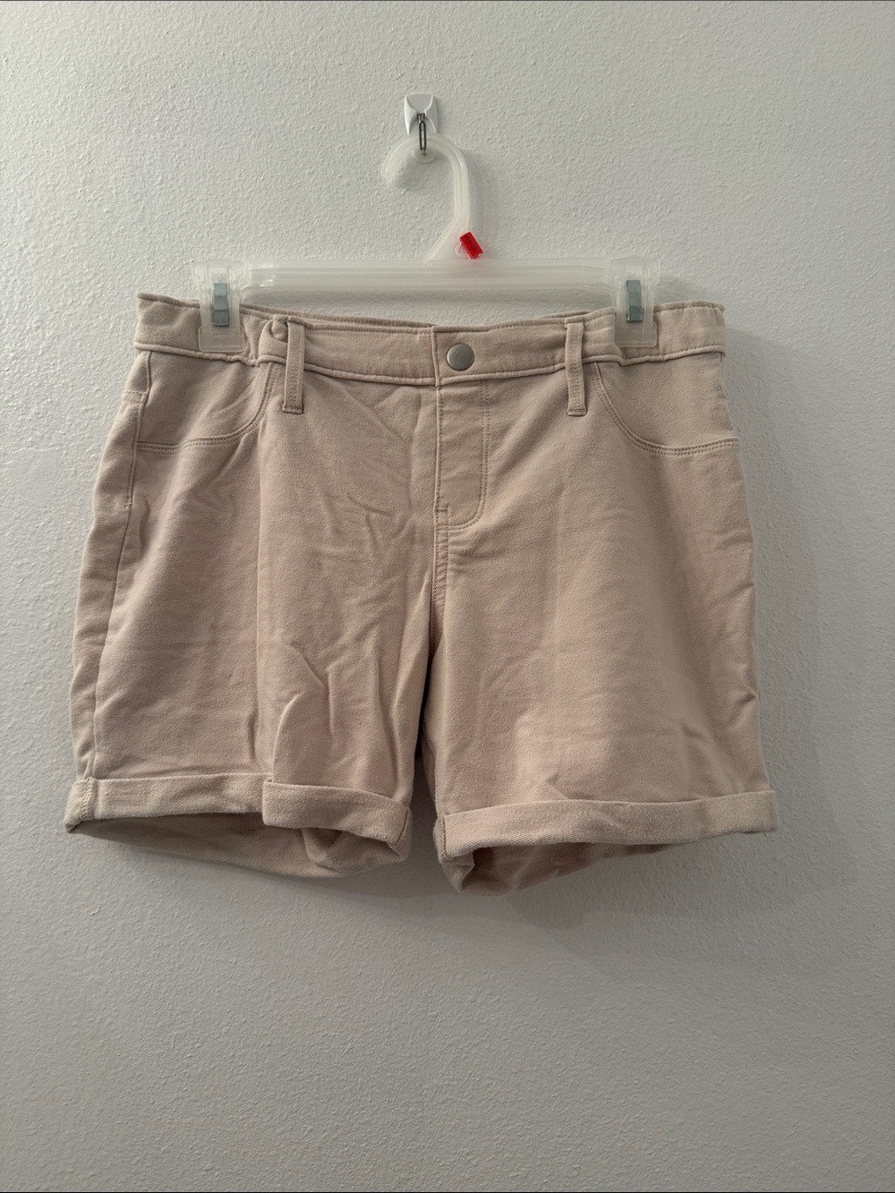 wonder nation Cream Rolled-Hem Twill Shorts